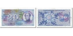World Coins - Banknote, Switzerland, 20 Franken, 1972, 1972-01-24, KM:46t, AU(50-53)