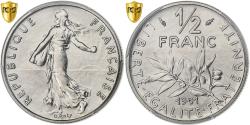 World Coins - France, 1/2 Franc, Semeuse, 1981, Paris, Nickel, PCGS, , Gadoury:429