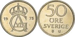 World Coins - Coin, Sweden, Gustaf VI, 50 Öre, 1973, , Copper-nickel, KM:837