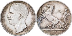 World Coins - Italy, Vittorio Emanuele III, 10 Lire, 1927, Rome, Silver, , KM:68.1
