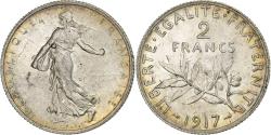 World Coins - France, 2 Francs, Semeuse, 1917, Paris, Silver, , Gadoury:532, KM:845.1
