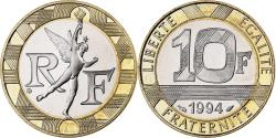 World Coins - France, 10 Francs, Génie, 1994, MDP, Proof, Bi-Metallic,