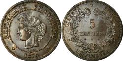 World Coins - Coin, France, Cérès, 5 Centimes, 1874, Paris, , Bronze, Gadoury:157a
