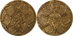 World Coins - France, Medal, Calendrier, Nouvelle Année, 1978, Bronze, Tschudin,
