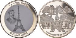 World Coins - France, Medal, Monuments de Paris, La Tour Eiffel, , Copper-Nickel Gilt