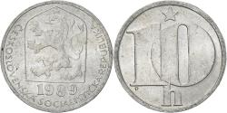World Coins - Coin, Czechoslovakia, 10 Haleru, 1989, , Aluminum, KM:80