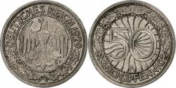 World Coins - Coin, GERMANY, WEIMAR REPUBLIC, 50 Reichspfennig, 1929, Berlin,
