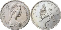 World Coins - Great Britain, Elizabeth II, 10 New Pence, 1975, Copper-nickel,