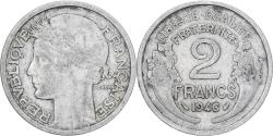 World Coins - France, 2 Francs, Morlon, 1946, Aluminum, , Gadoury:538a, KM:886a.1