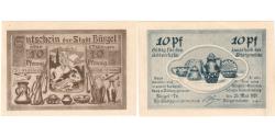 World Coins - Germany, Bürgel, 10 Pfennig, 1921-05-28, UNC(63)