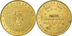 World Coins - France, Token, Touristic token, Paris - Notre Dame - Vierge à l'enfant, 2001