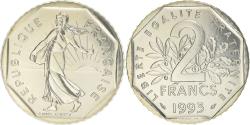 World Coins - Coin, France, Semeuse, 2 Francs, 1993, Frappe médaille, , Nickel