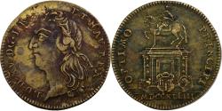 World Coins - France, Token, Louis XV, Optimo Principi, 1744, Brass,