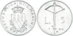 World Coins - Coin, San Marino, 5 Lire, 1979