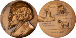 World Coins - France, Medal, Alphonse Daudet, Littérature, granger, , Bronze
