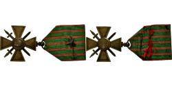 World Coins - France, Croix de Guerre, WAR, Medal, 1914-1917, Une Citation, Excellent Quality