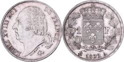 World Coins - France, Louis XVIII, Franc, 1822, Paris, Silver, , Gadoury:449