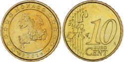 World Coins - Monaco, Rainier III, 10 Euro Cent, 2001, Paris, , Brass, Gadoury:MC175