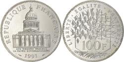 World Coins - France, 100 Francs, Panthéon, 1991, Paris, Silver, , KM:951.1