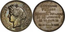 World Coins - France, Token, Commission d'Examen des Candidats Notaires, Sarthe, Silver