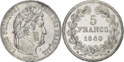World Coins - France, 5 Francs, Louis-Philippe, 1840, Rouen, Silver, , KM:749.2