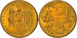 World Coins - Coin, Moldova, 50 Bani, 1997, , Brass Clad Steel, KM:10