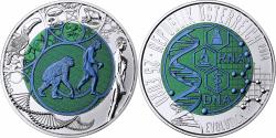 World Coins - Austria, 25 Euro, Evolution, Colourized, 2014, Vienna, Bi-Metallic,