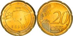 World Coins - Estonia, 20 Euro Cent, 2011, Vantaa, , Brass, KM:65