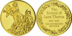 World Coins - France, Medal, L'Extase de Sainte Thérèse, Bernini, , Vermeil