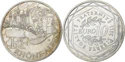 World Coins - France, 10 Euro, Rhône Alpes, 2011, Paris, Silver, , KM:1751