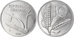 World Coins - Coin, Italy, 10 Lire, 1987, Rome, , Aluminum, KM:93