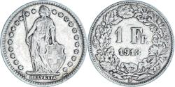 World Coins - Coin, Switzerland, Franc, 1913, Bern, , Silver, KM:24