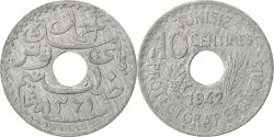 World Coins - Coin, Tunisia, Ahmad Pasha Bey, 10 Centimes, 1942, Paris, , Zinc, KM:267