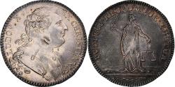 World Coins - France, Token, Louis XVI, Cour des Monnaies de Paris, Silver Plated Brass