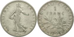 World Coins - Coin, France, Semeuse, Franc, 1904, Paris, , Silver, KM:844.1