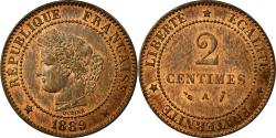 World Coins - Coin, France, Cérès, 2 Centimes, 1889, Paris, , Bronze, KM:827.1
