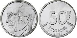 World Coins - Coin, Belgium, Baudouin I, 50 Francs, 1991, Brussels, Belgium, série FDC
