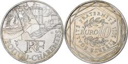 World Coins - France, 10 Euro, Poitou-Charentes, 2011, Pessac, Silver,