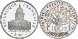 World Coins - France, 100 Francs, Panthéon, 2000, Paris, Proof, Silver, , Gadoury:898a