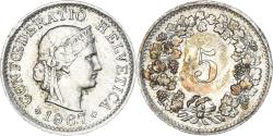 World Coins - Coin, Switzerland, 5 Rappen, 1967