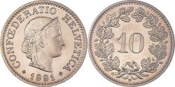 World Coins - Coin, Switzerland, 10 Rappen, 1991, Bern, , Copper-nickel, KM:27