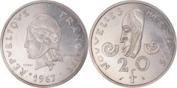 World Coins - Coin, New Hebrides, 20 Francs, 1967, Paris, ESSAI, , Nickel, KM:E3