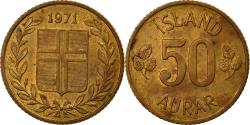 World Coins - Coin, Iceland, 50 Aurar, 1971, , Nickel-brass, KM:17