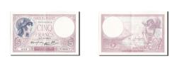 World Coins - Banknote, France, 5 Francs, 5 F 1917-1940 ''Violet'', 1940, 1940-12-05, UNC(63)