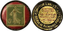 World Coins - Coin, France, Comptoir L.Vaisse, Paris, 5 Centimes, Timbre-Monnaie,