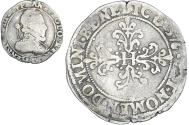 World Coins - Coin, France, Henri III, Demi Franc, 1576, Rennes, , Silver