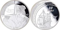 World Coins - France, Jacques Cartier, 10 Euro, 2011, Paris, Proof / BE, , Silver