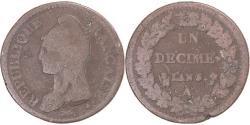World Coins - Coin, France, Dupré, Decime, AN 5, Paris, , Copper, Gadoury:187
