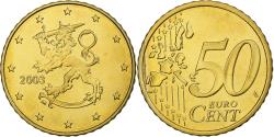World Coins - Finland, 50 Euro Cent, Proof, 2003, Vantaa, Nordic gold, , KM:103