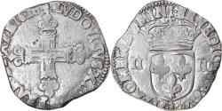 World Coins - Coin, France, Louis XIII, 1/4 Écu à la croix,1628, Bayonne,